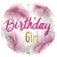 Obrázok z Fóliový balónik Birthday Girl - perie 45cm