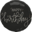 Obrázek Foliový balonek Happy Birthday - Crème Noir 45 cm