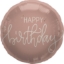 Obrázek Foliový balonek Happy Birthday - Crème Rose 45 cm