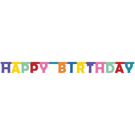 Picture of Party nápis Happy Birthday 160 cm - Folat