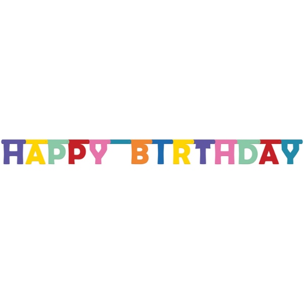 Party nápis Happy Birthday 160 cm - Folat