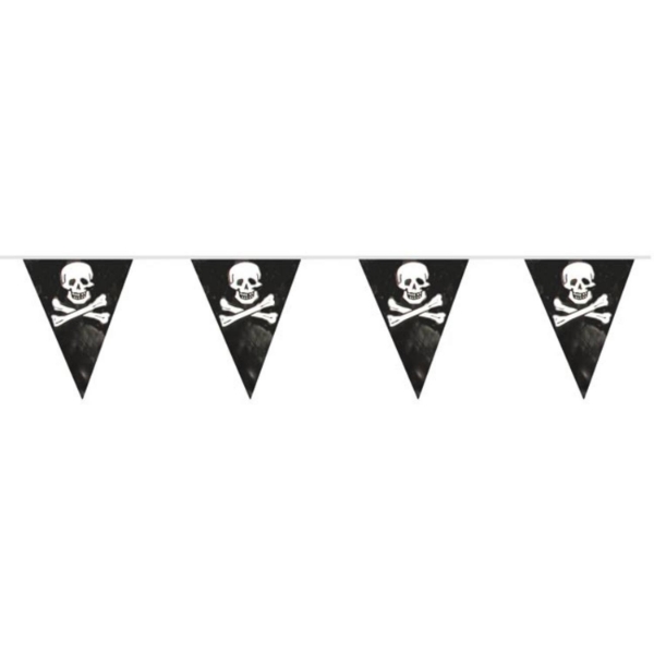 Pirátská girlanda vlaječky – 10 m