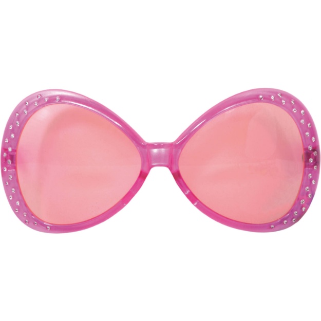 Obrázok z Plastové okuliare s kamienkami - ružové