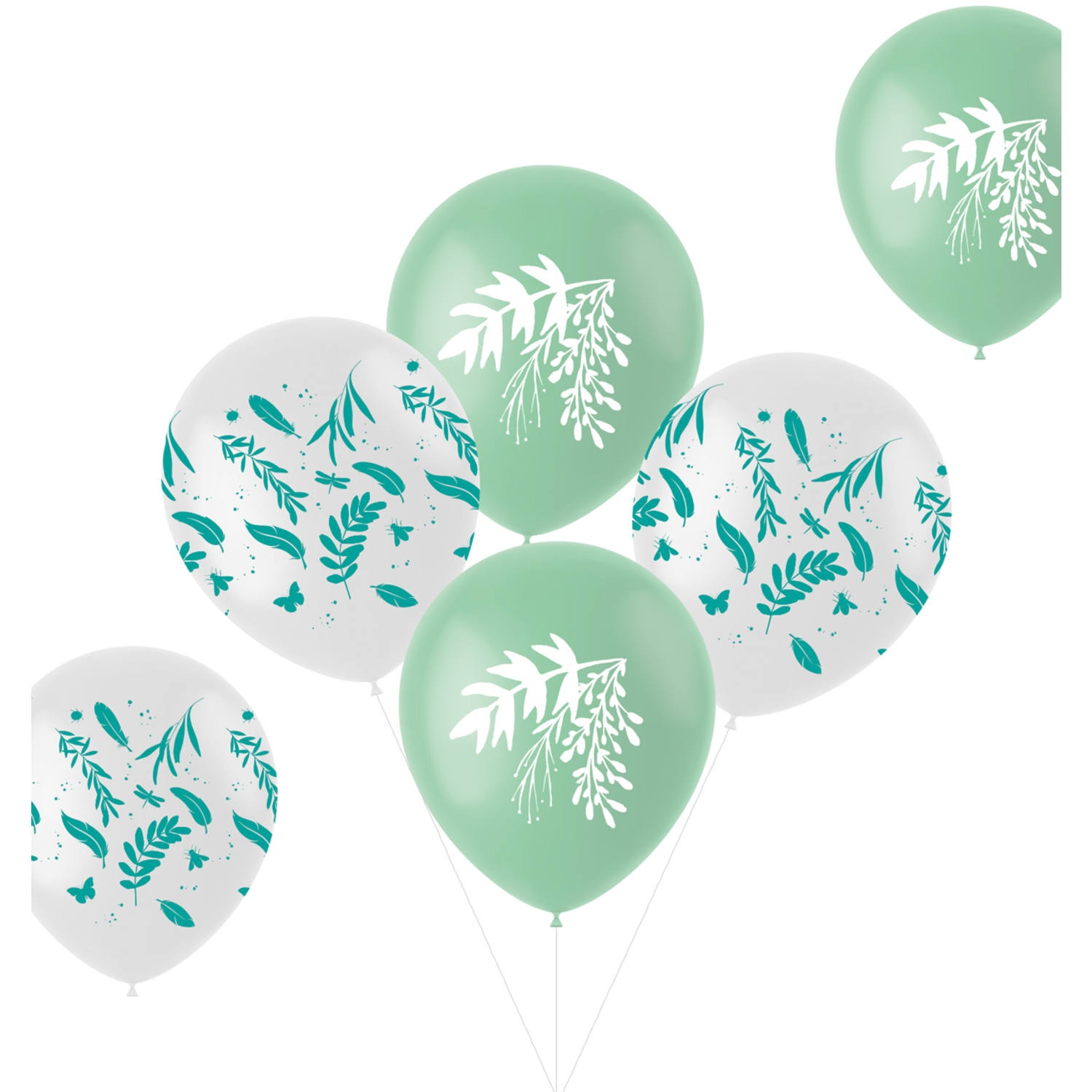 Latexové balonky Nature Green 6 ks