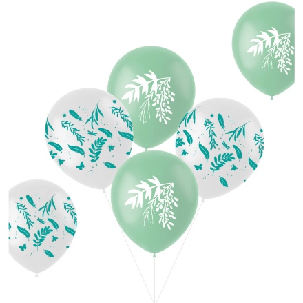 Obrázek Latexové balonky Nature Green 6 ks 