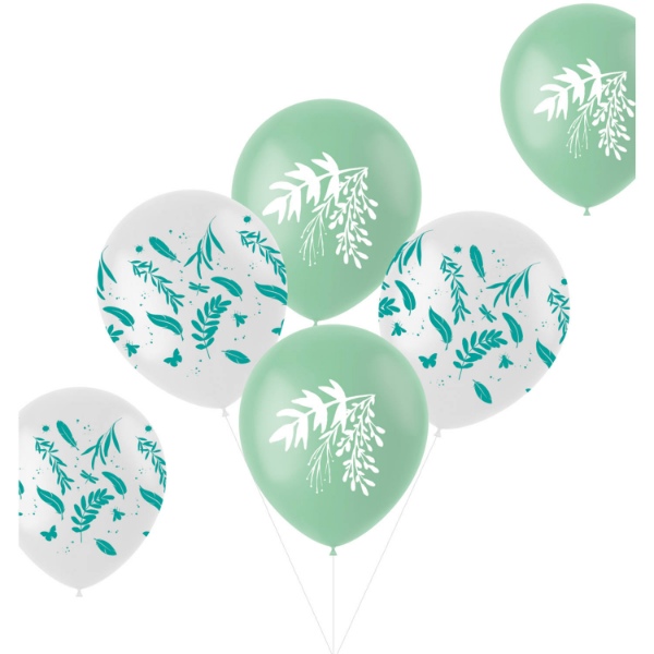 Latexové balonky Nature Green 6 ks