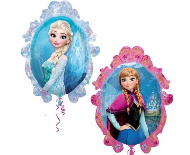 Obrázok z Fóliový balónik ovál Frozen - Anna a Elsa 51 x 69 cm - BP