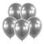 Obrázek Balonkový buket Chrome, Stříbrný  - 5 ks