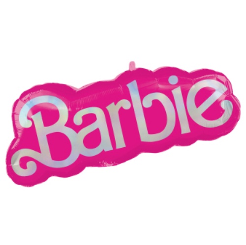 Levně Fóliový balonek - nápis Barbie 81 cm x 30 cm