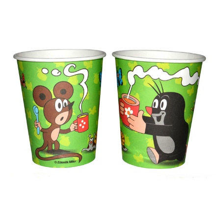 Obrázek Papírové kelímky Krtek - 6 ks, 250 ml