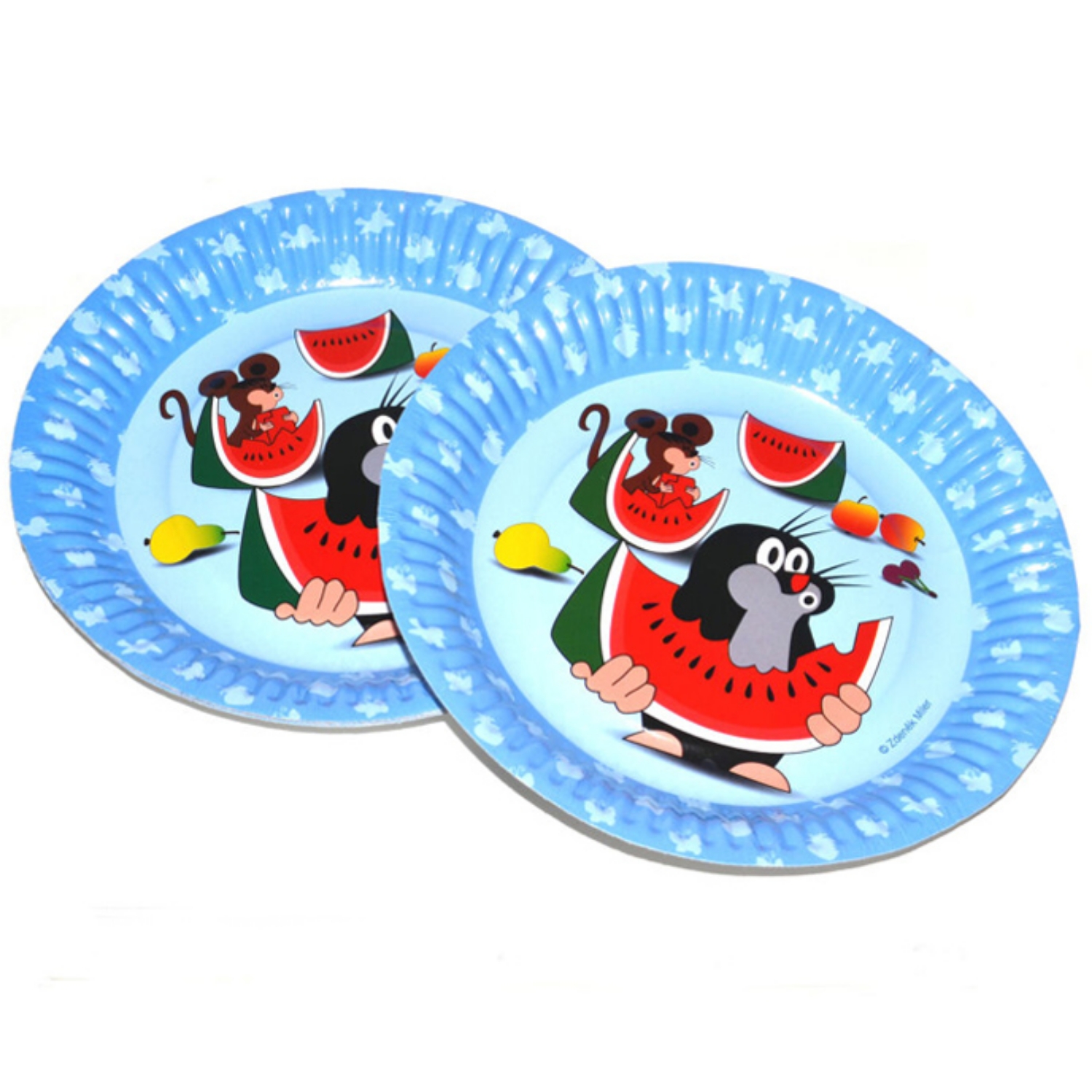 Papírové talíře - Krtek 18 cm, 6 ks