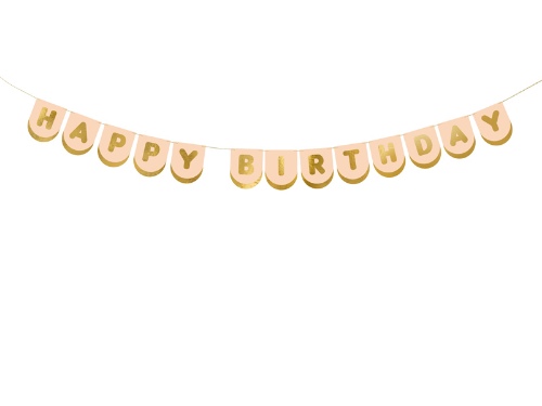 Party nápis Happy Birthday - Party s koníky 13 x 150 cm