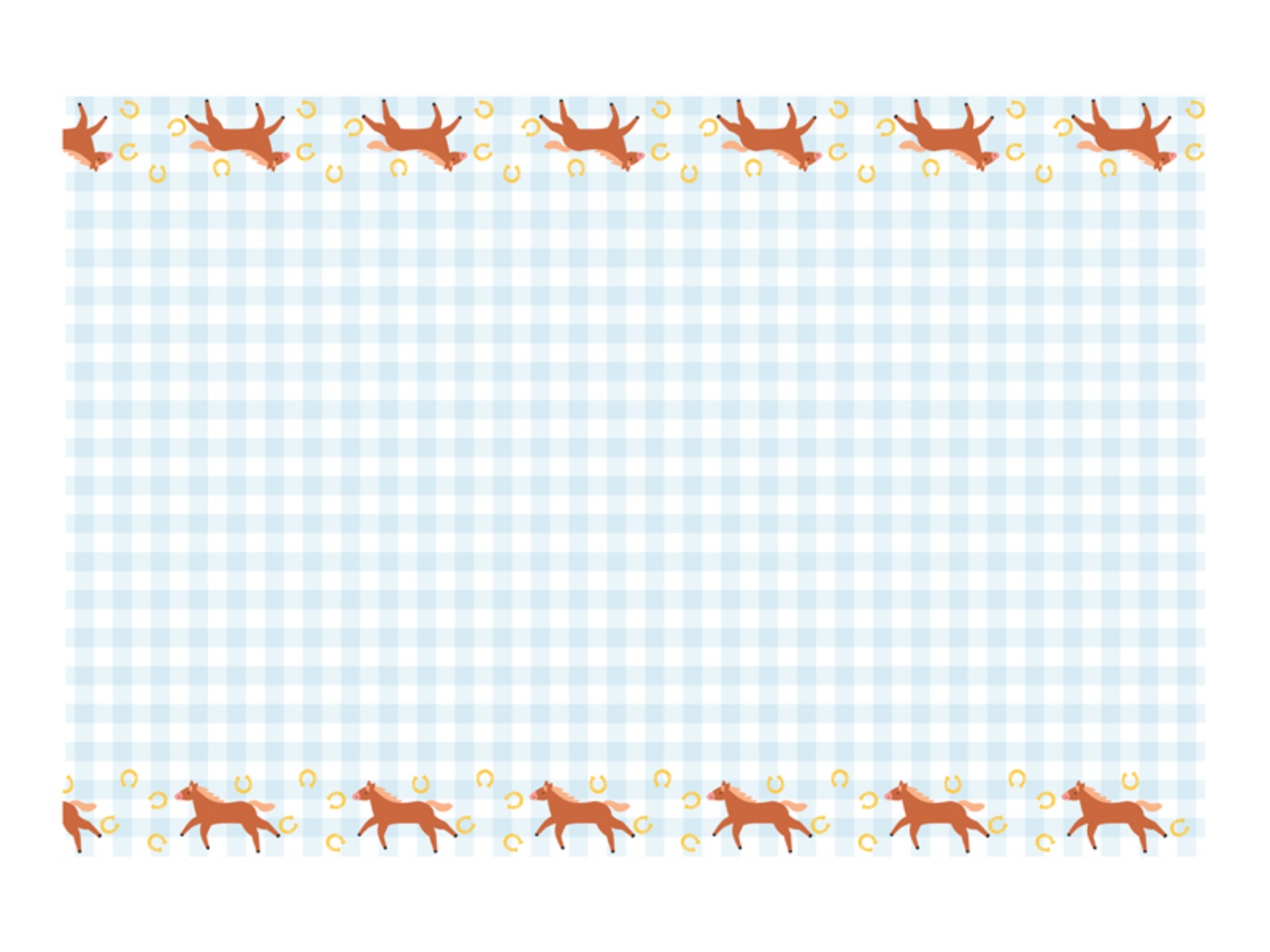 Papírový ubrus koníci 120 x 180 cm