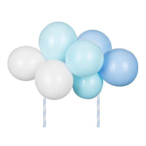Levně Dekorace na dort - balonky modré 29 cm