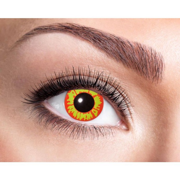 Obrázok z Farebné kontaktné šošovky - žlto červené