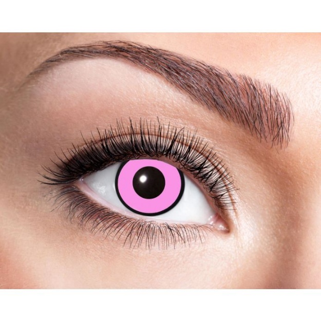Obrázok z Farebné kontaktné šošovky - ružové s prúžkom