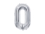 Obrázek Foliová číslice - stříbrná 0 - 72 cm  