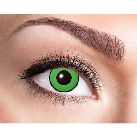 Obrázok z Farebné kontaktné šošovky zelené s čiernym lemom, Green Eye
