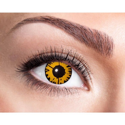 Picture of Orange Colored Contact Lenses, Twilight Pattern