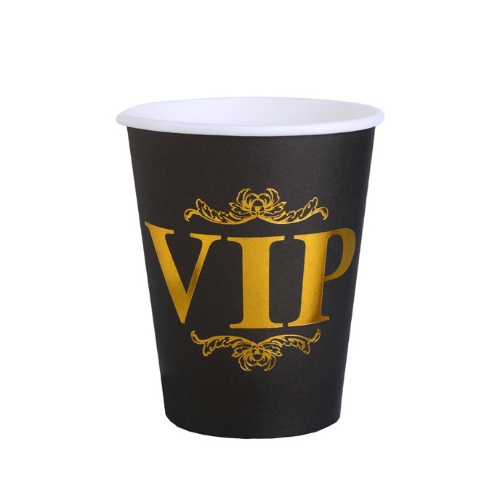 Levně Papírové party kelímky - VIP 270 ml, 10 ks