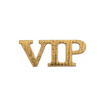 Obrázek Dřevěné konfety VIP 10 ks - 5 x 2 cm 