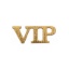 Obrázek Dřevěné konfety VIP 10 ks - 5 x 2 cm 