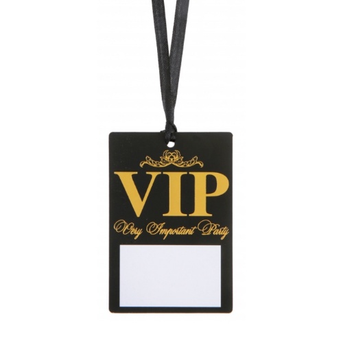 Levně Jmenovky, rozlišovač skleniček VIP 10 ks