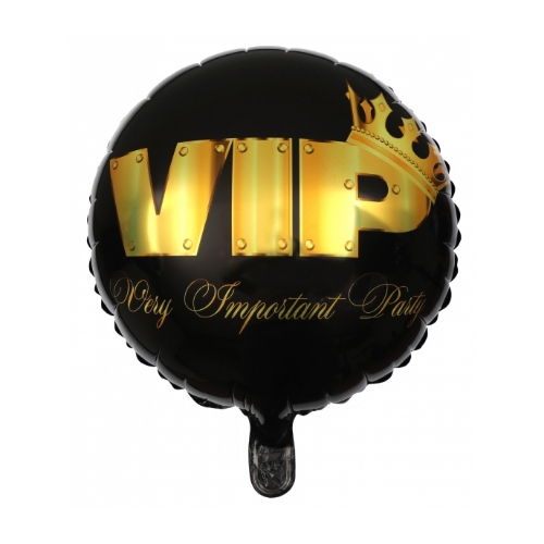 Levně Foliový balonek VIP s korunkou – 45 cm