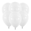 Bílé latexové balonky 30 cm, balení 6 ks