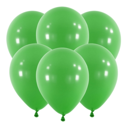 Zelené latexové balonky 30 cm, balení 6 ks