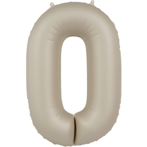 Levně Foliová číslice - krémová latte 0 - 86 cm