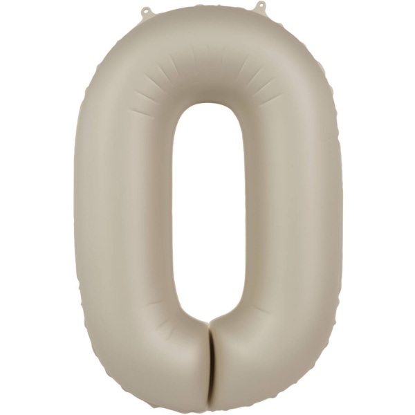Foliová číslice - krémová latte 0 - 86 cm