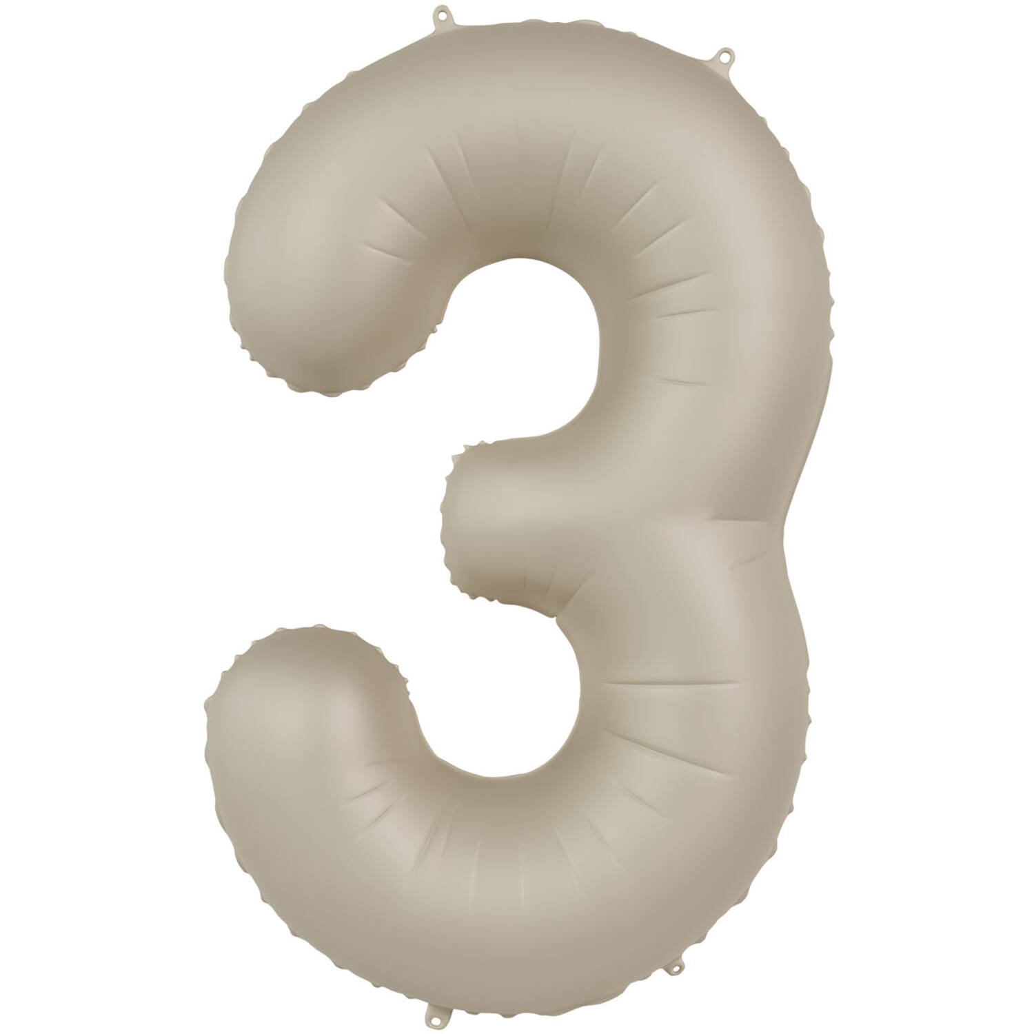 Foliová číslice - krémová latte 3 - 86 cm