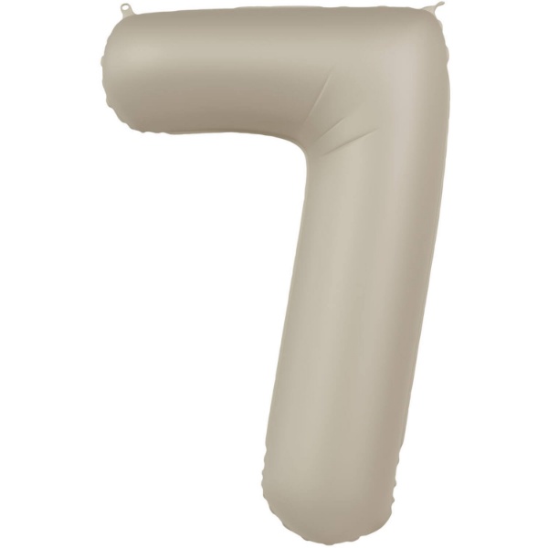 Foliová číslice - krémová latte 7 - 86 cm