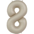 Obrázek Foliová číslice - krémová latte 8 - 86 cm  