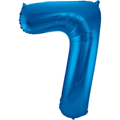 Levně Foliová číslice - modrá 7 - 86 cm - Folat