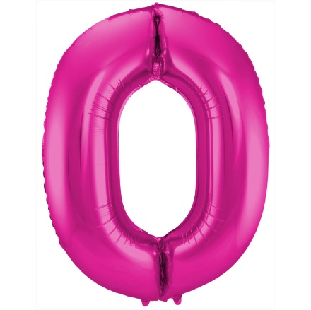 Picture of Foliová číslice - magenta 0 - 86 cm