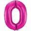 Obrázek Foliová číslice - magenta 0 - 86 cm