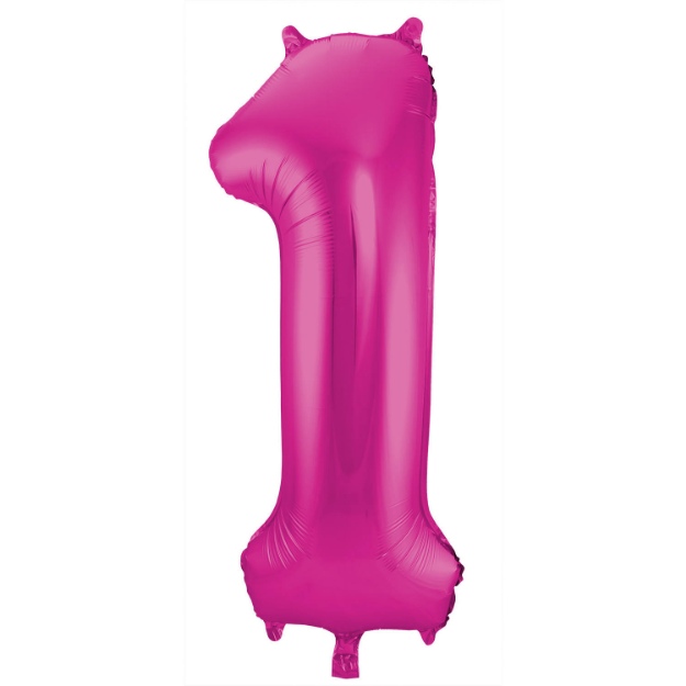 Obrázok z Fóliová číslica - magenta 1 - 86 cm