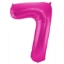 Obrázek Foliová číslice - magenta 7 - 86 cm