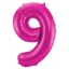 Obrázek Foliová číslice - magenta 9 - 86 cm