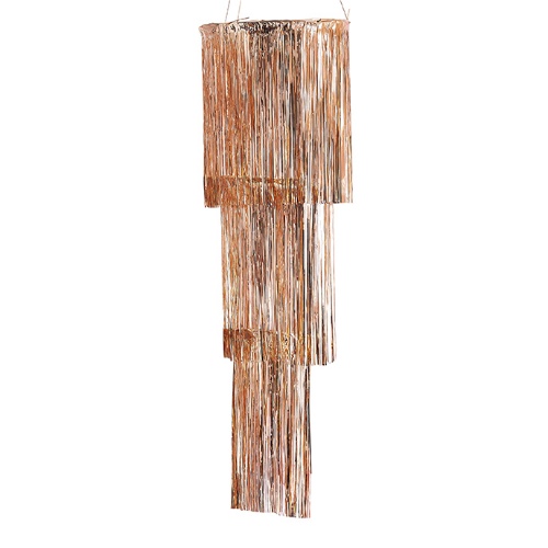 Levně Závěsná dekorace na strop - lustr, rosegold