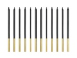 Obrázok z Sviečky čierne14 cm, 12 ks - Party Deco