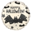 Obrázok z Fóliový balónik Satin - netopiere Happy Halloween - 43 cm