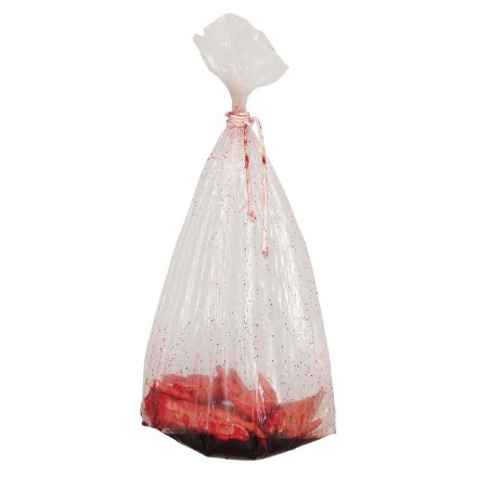 Obrázek Halloweenská dekorace - pytel s krví 150 cm
