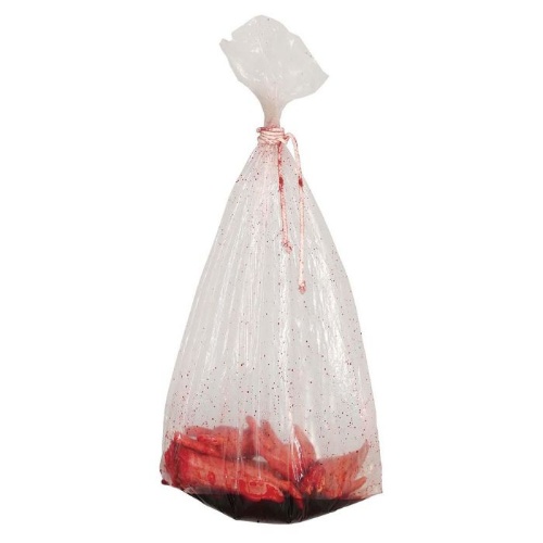 Halloweenska dekorácia - vrece s krvou 150 cm