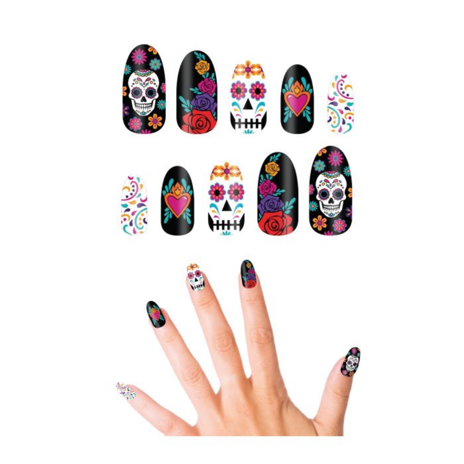 Nalepovací nehty - Day of the dead