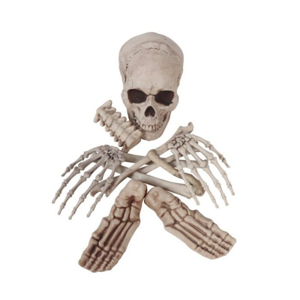 Halloweenská dekorace - kosti 12 ks