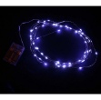 Obrázek Svítící řetěz na baterie 50 LED bílá studená 5 m