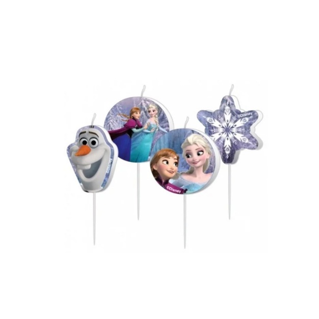 Obrázek z Dortové svíčky Frozen 3 cm - 4 ks 